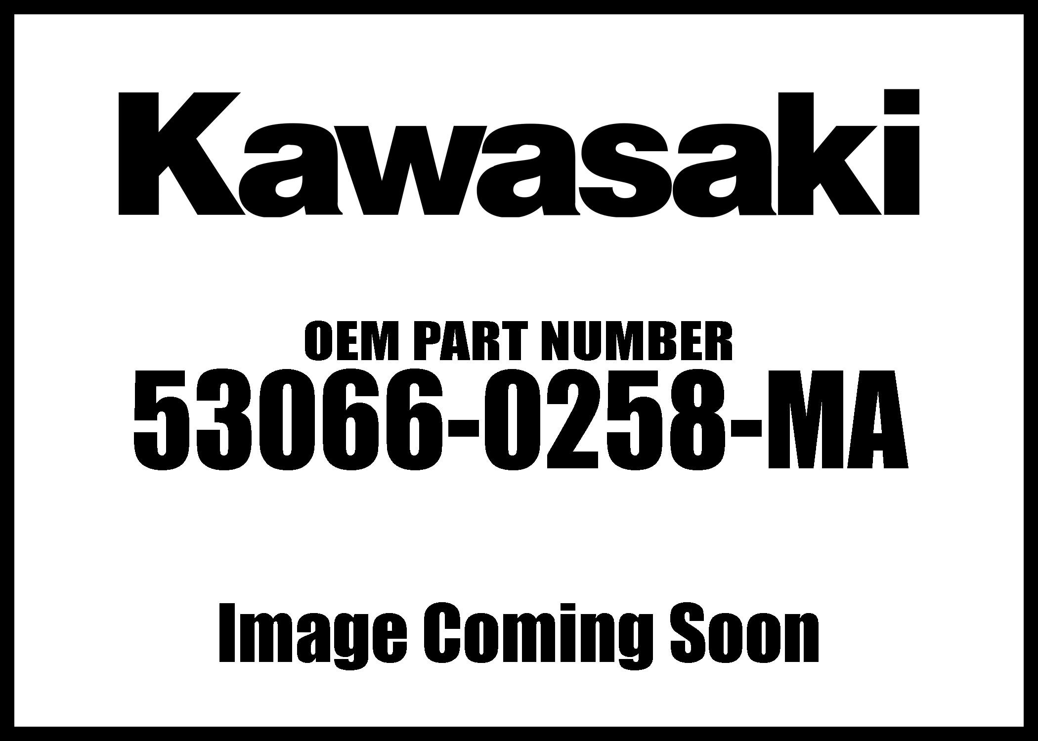 Kawasaki SEAT-ASSY FR BACKS.M 53066-0258-MA Replacement Seat Assembly for Kawasaki Motorcycles - Perfect for Off-Road Adventures and Comfortable Long Rides