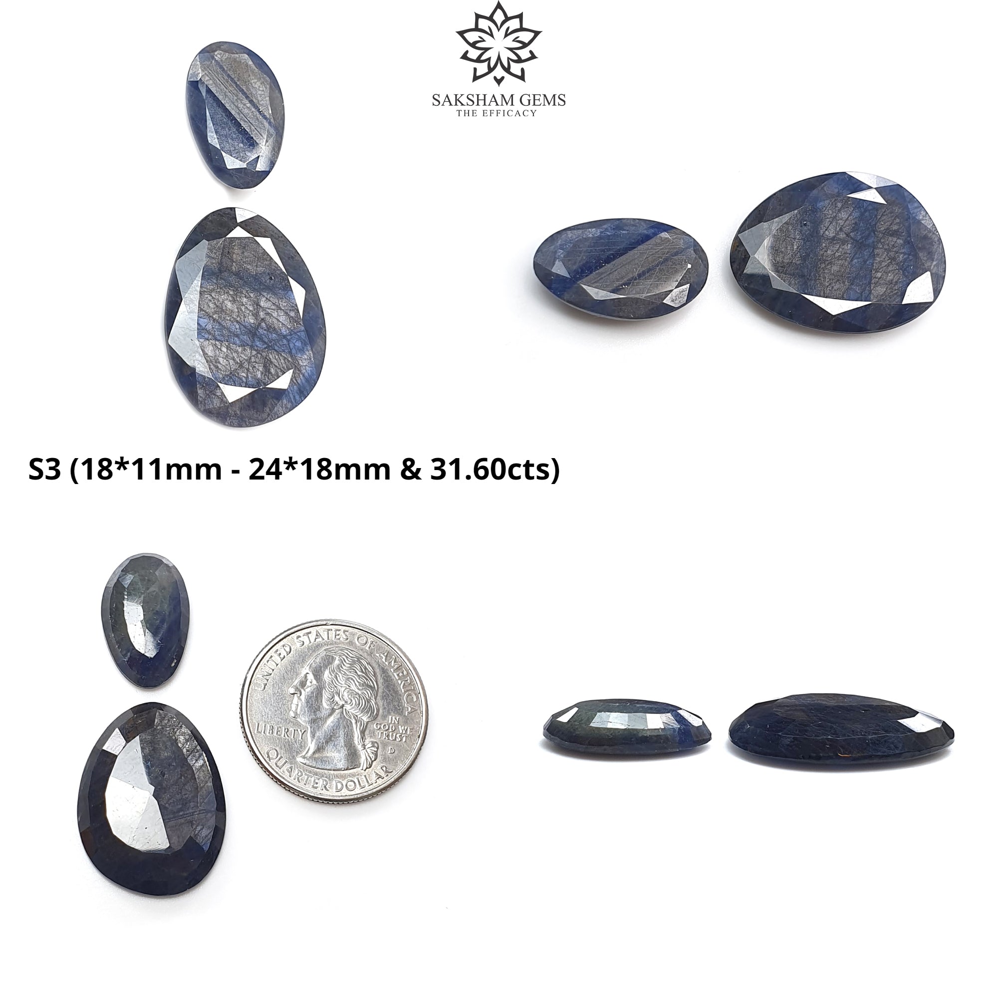 Natural Untreated Unheated Golden Brown Chocolate & Blue Sheen Sapphire Gemstone Set (2pcs) - Unique Uneven Shape for Jewelry Making, Engagement Rings & Collector's Gifts