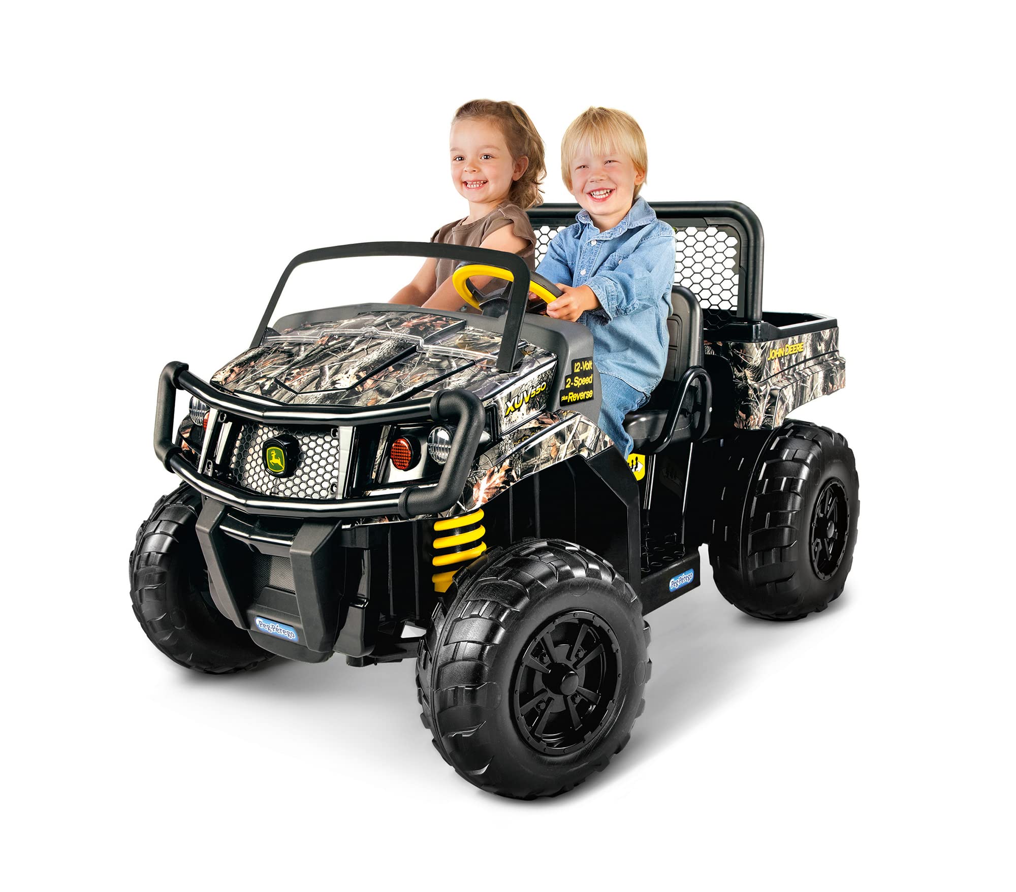 Peg Perego John Deere Gator XUV Replacement Rear Wheels - Durable Ride-On Toy Tires for Kids 6V & 12V Battery-Powered Vehicles - Perfect for Outdoor Play, Backyard Adventures & Farm-Themed Fun