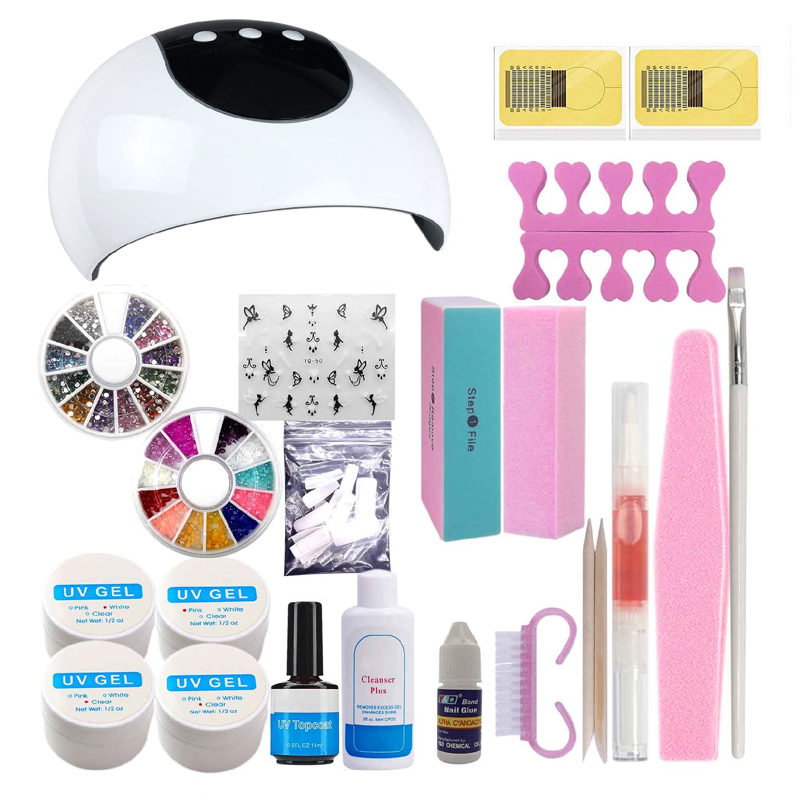 Professional 3-Color UV/LED Nail Gel Polish Kit - Long Lasting Manicure Set for Home Salon & DIY Nail Art | Perfect for Parties, Weddings, Special Occasions & Everyday Beauty