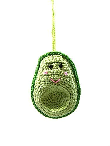 Handmade Crochet Avocado Christmas Tree Ornaments - Festive Green Guacamole-Themed Holiday Decor for Xmas Tree, Party & Home Decoration