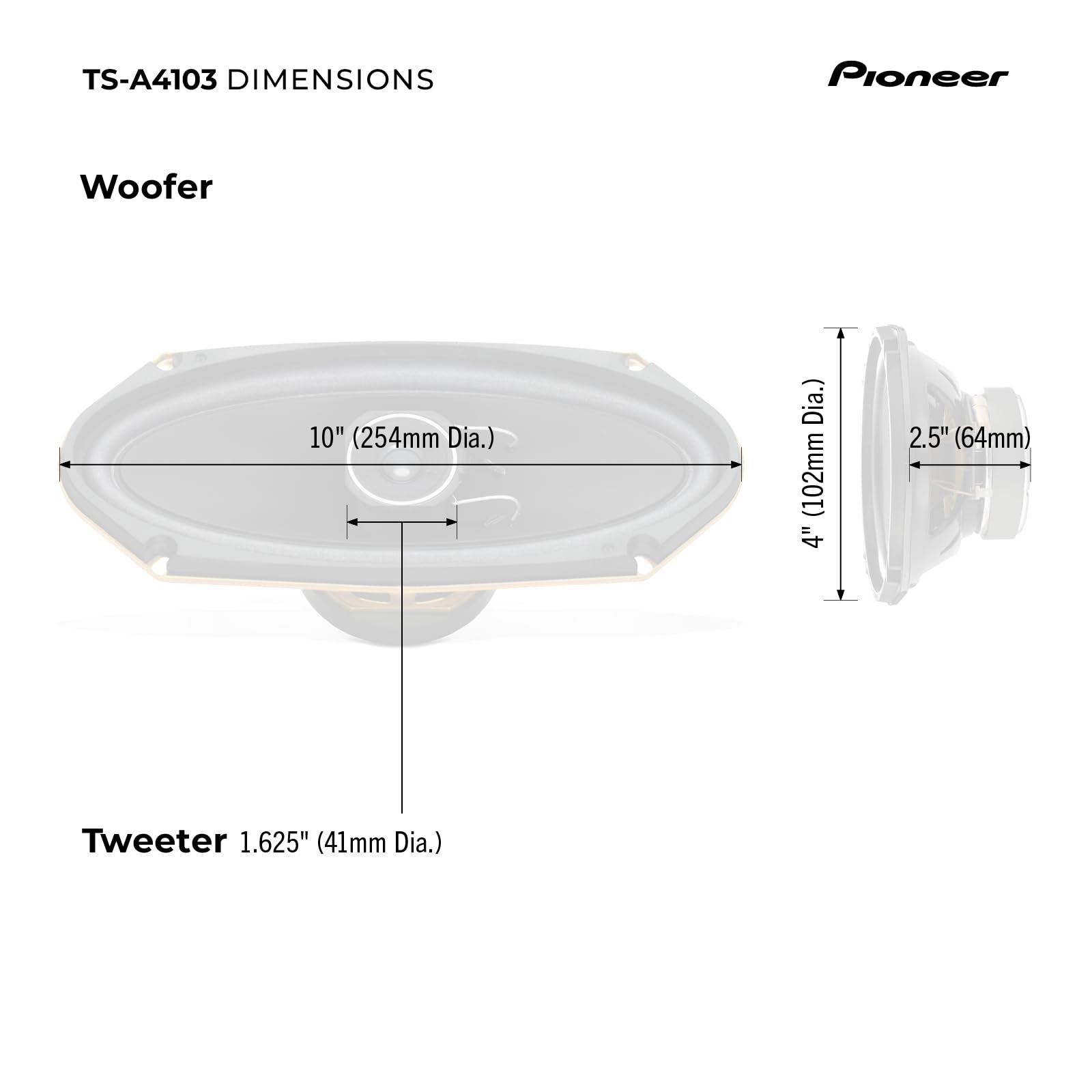 Pioneer TS-A4103 4x10