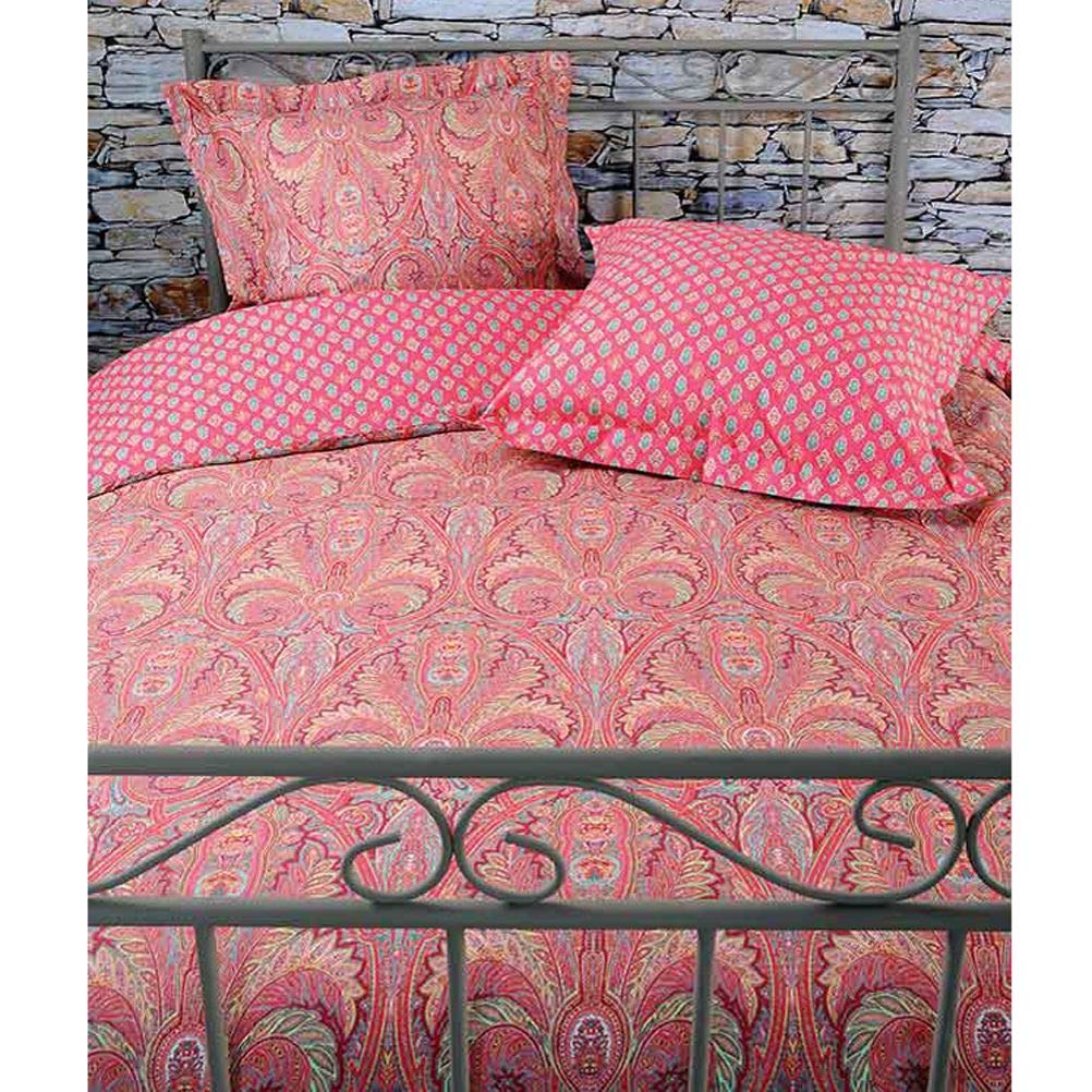 L'ensoleillade Valdrome Grenadine King Size Bedding Set 240x220cm - Soft Cotton Duvet Cover & Pillowcases for Luxurious Bedroom Decor
