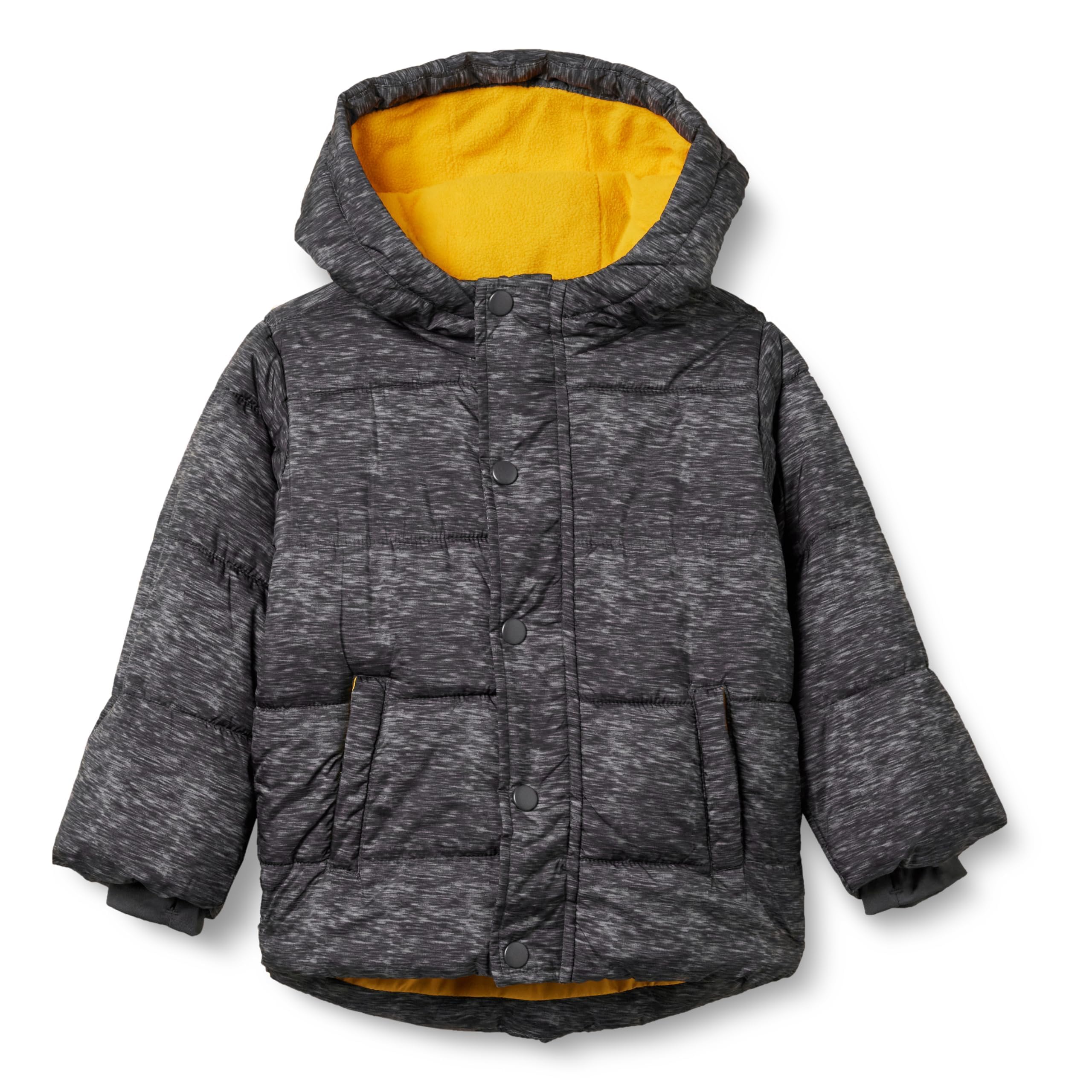 Amazon Essentials Heavyweight Hooded Puffer Jacket for Babies, Toddlers & Boys - Warm Winter Coat for Outdoor Play, School & Daily Activities