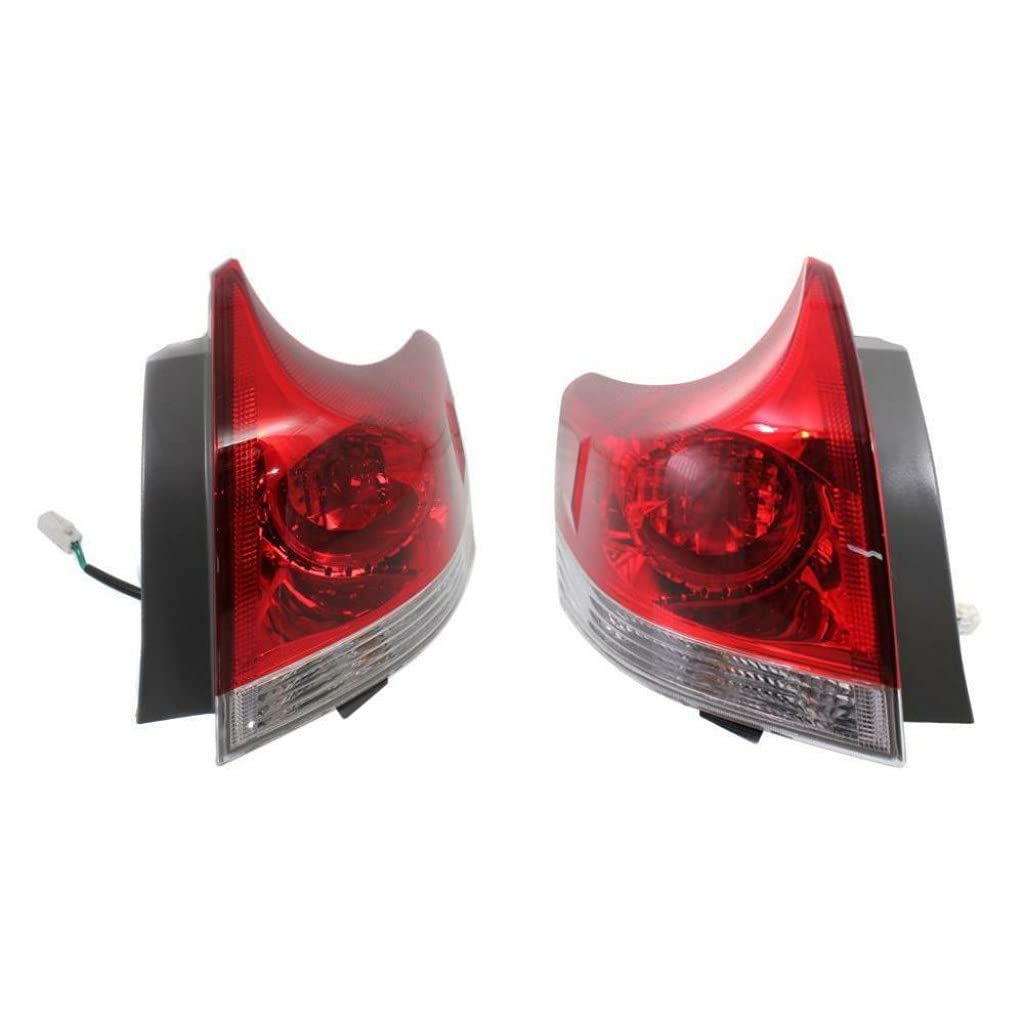 2009-2012 Toyota Venza Rear Tail Lights Pair - Left & Right Side Replacement Parts (TO2804109 TO2805109 81560-0010 81550-0010) | Perfect for Night Driving Safety & Vehicle Restoration Projects