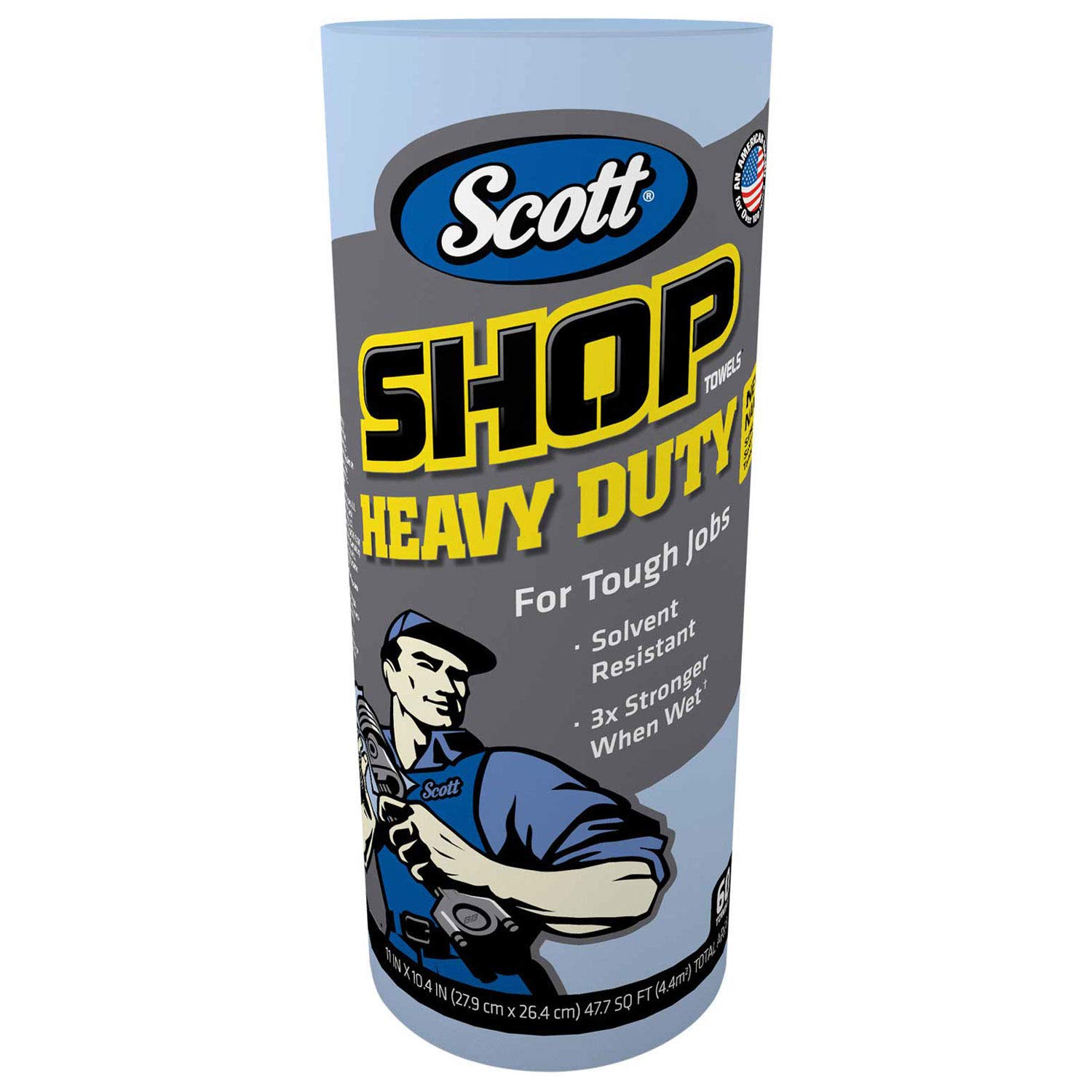 Premium Blue Shop Towels 1-Ply, 10.4