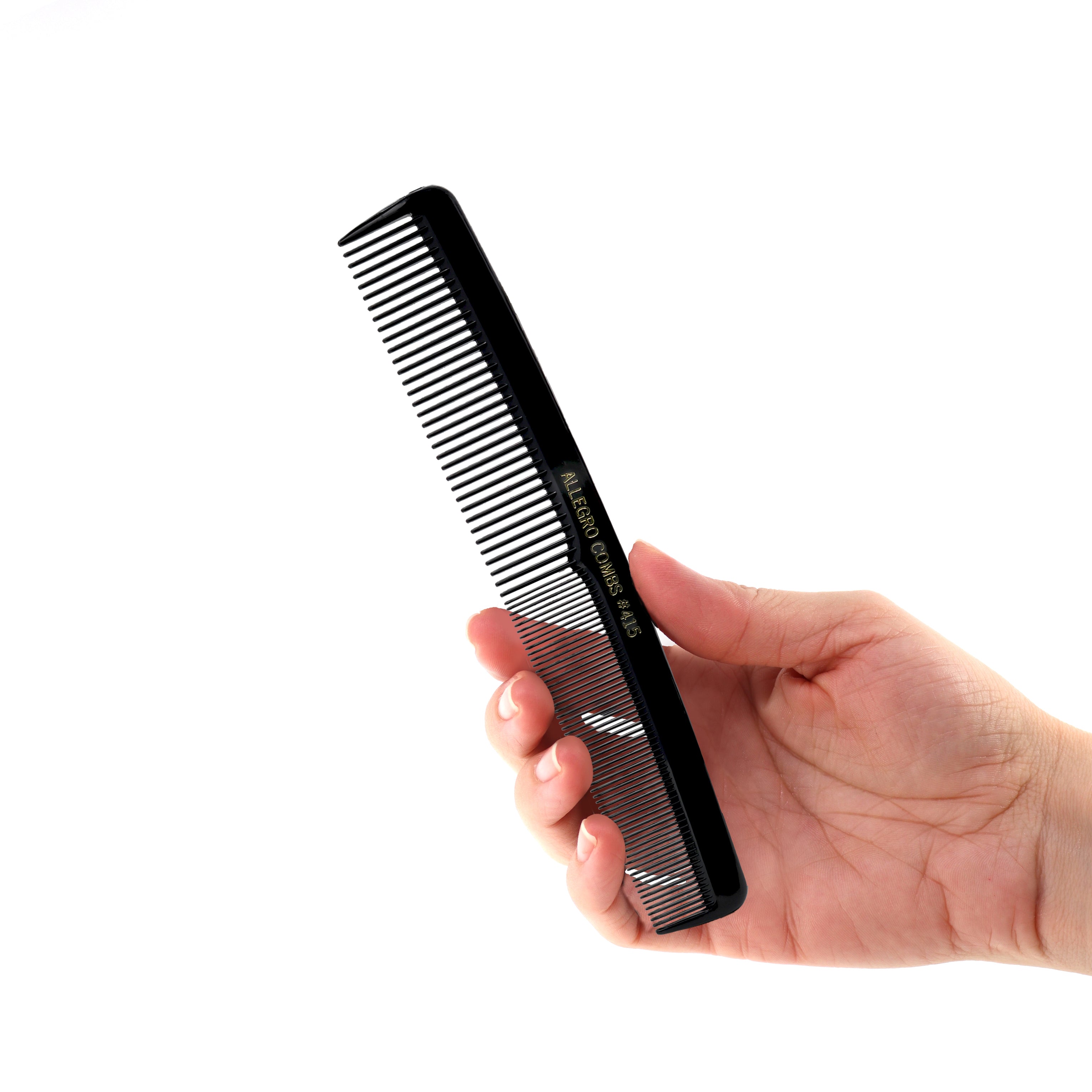 Professional Allegro Combs #415 Barber Cutting & Styling Hair Combs - 12 Pack for Salon, Home Haircuts & Grooming
