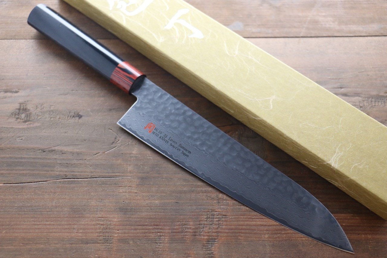 Premium Iseya VG10 Damascus Gyuto Japanese Chef Knife 210mm - Perfect for Slicing, Dicing & Precision Cooking in Professional Kitchens & Home Use