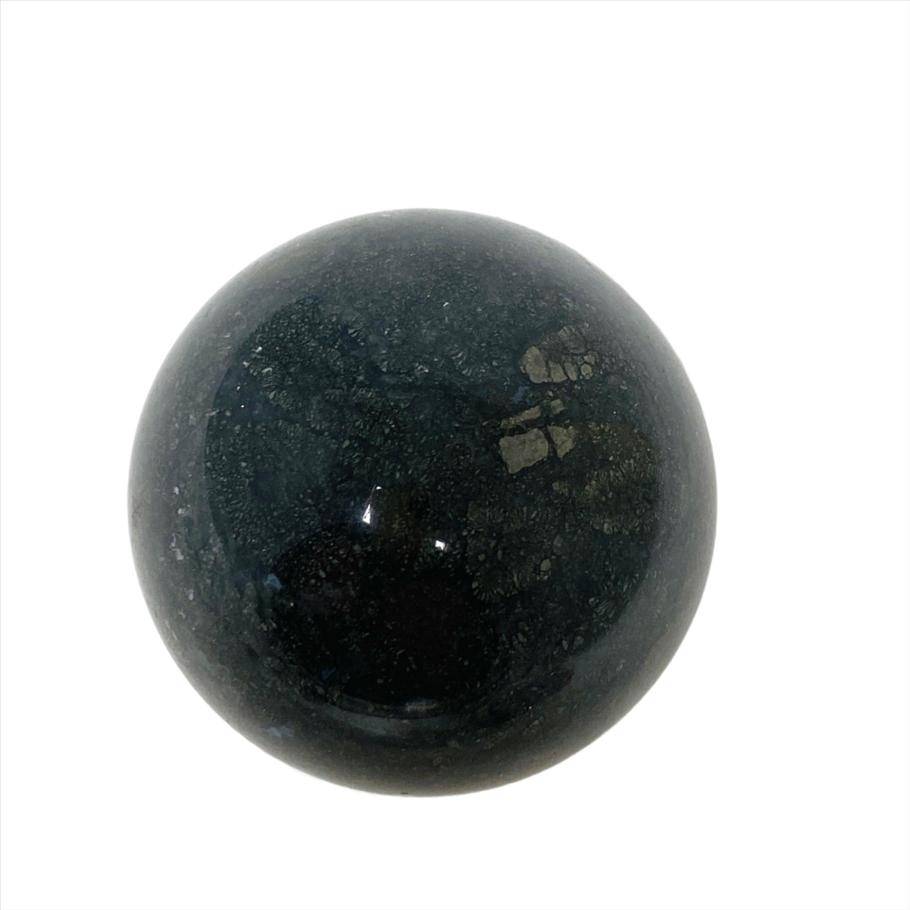Natural Marcasite in Quartz & Agate Sphere - Healing Crystal Ball for Meditation, Reiki & Home Decor - MQAS 08