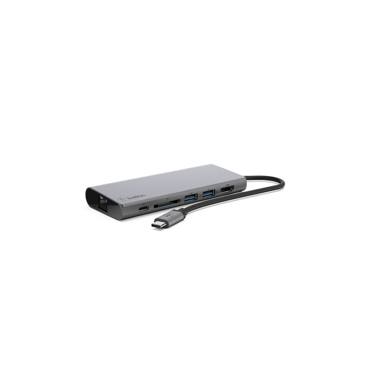 Belkin USB C Hub with HDMI, 4K HDMI Output, 3 USB Ports, SD Card Reader - Perfect for MacBook Pro, Chromebook, and Windows Laptops for Home Office, Online Classes, and Business Travel