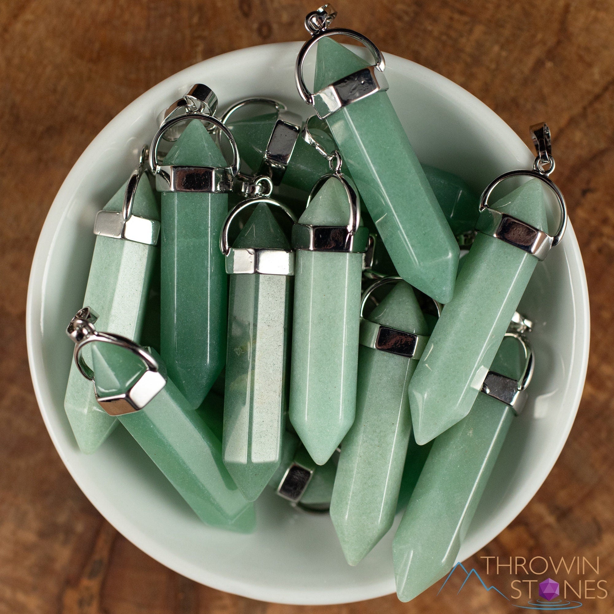 Green Aventurine Crystal Pendant Necklace - Natural Healing Stone Jewelry with Crystal Points | Handmade Spiritual Gift for Women | Perfect for Meditation, Energy Healing & Chakra Balancing