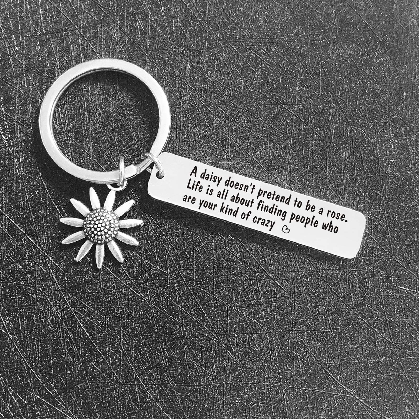 De&ai Best Friend Jewelry - BFF Keychain, Inspirational Friendship Keychain, Coworker & Cousin Gifts, Besties Jewelry for Birthday, My Tribe Gift for Everyday Carry
