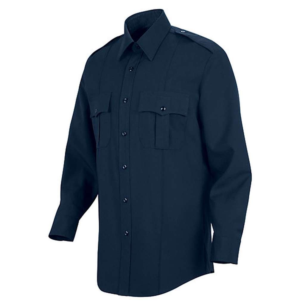 Premium Stretch Comfort Shirt for Men - Dark Navy Blue - Size 165/36 (HS1445) - Ideal for Business Casual & Office Wear