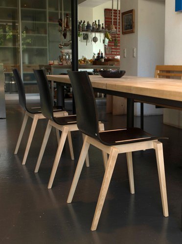Stockholm Side Chair by Ton - Modern Wooden Dining Chair for Kitchen, Restaurant & Office - Scandinavian Design with Comfortable Seat & Sturdy Frame