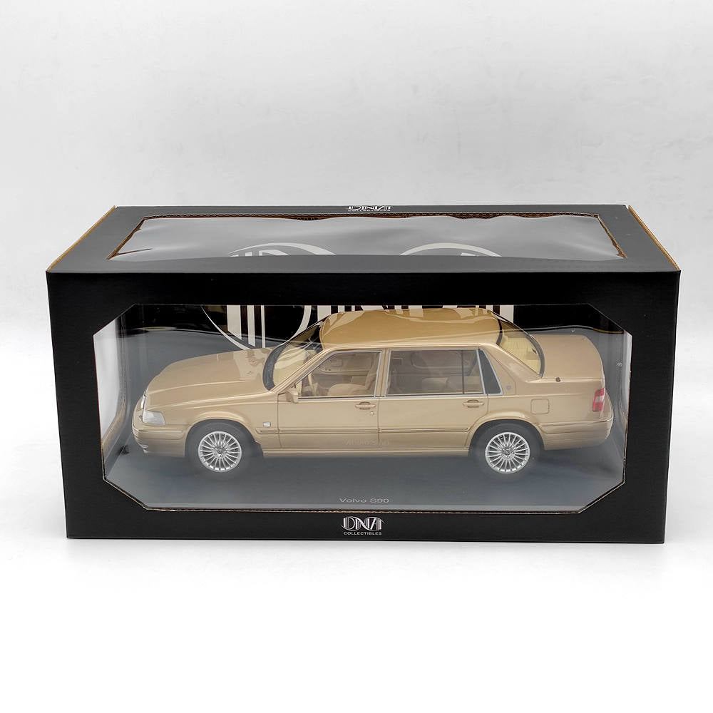 1/18 Scale Volvo S90 Royal Level 3 1998 Gold Resin Model Car - Collectible Toy Car for Adults, Diecast Vehicle Display, Gift for Car Enthusiasts | Perfect for Home Decor, Office Display, and Collector Showcase