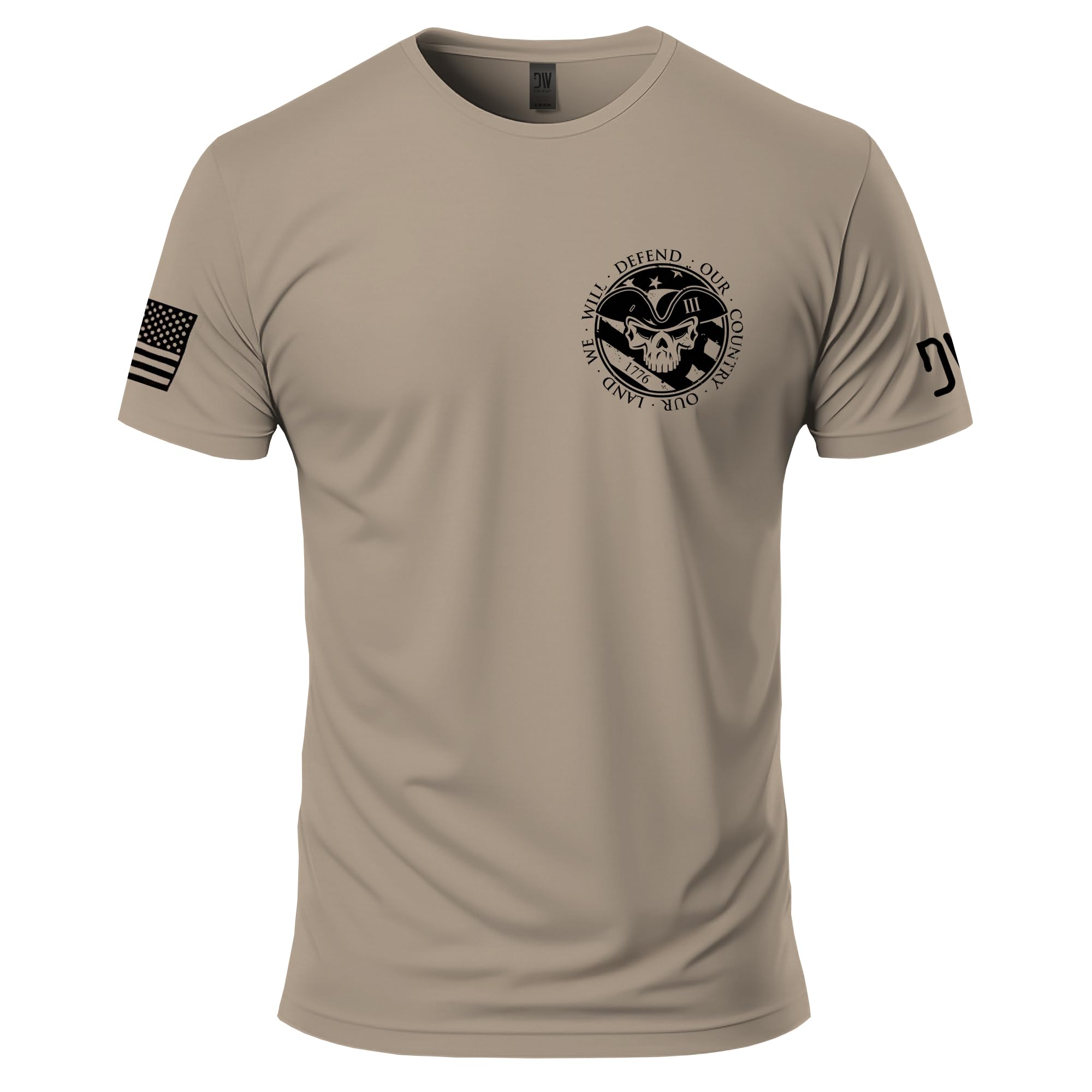 Patriotic Graphic T-Shirts for Men | American Flag Design Cotton Tee - Perfect for 4th of July, Veterans Day & Casual Wear