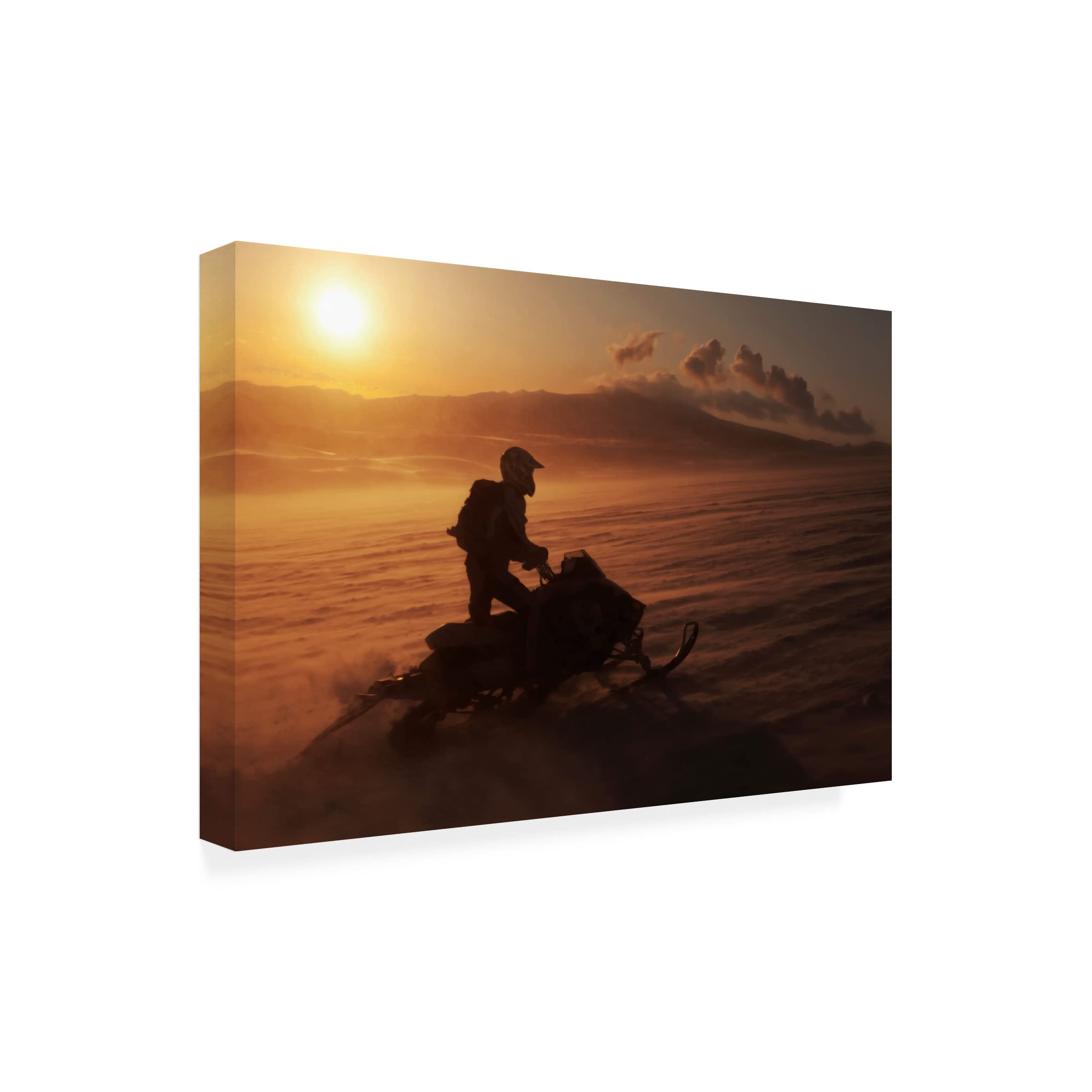 Bragi Ingibergsson 'Land of Fire and Ice' Canvas Wall Art Print - Stunning Icelandic Landscape Painting for Living Room, Bedroom & Office Decor