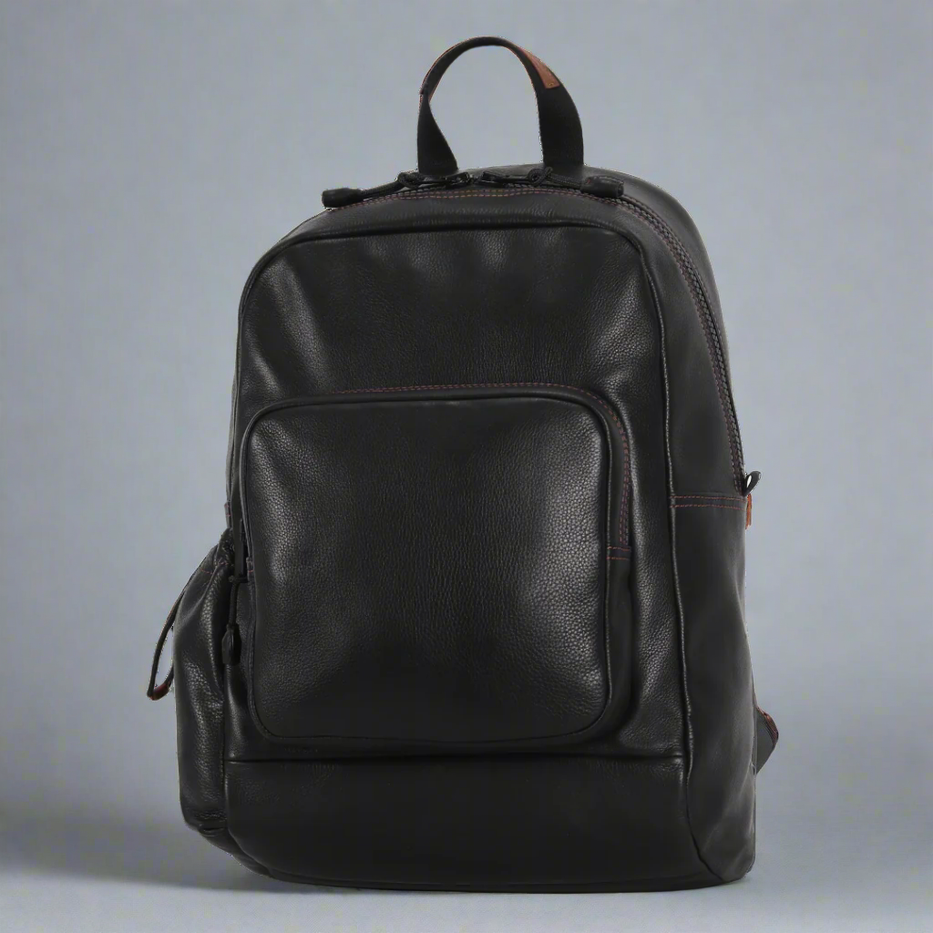 Premium BOL Waxy Leather Backpack for Women & Men - Durable Water-Resistant Laptop Bag - Perfect for Work, Travel & School