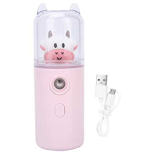 Portable USB Nano Face Mister & Steamer - Handheld Moisturizing Mist Sprayer for Hydration, Pink | Perfect for Travel, Home Spa & On-the-Go Skincare