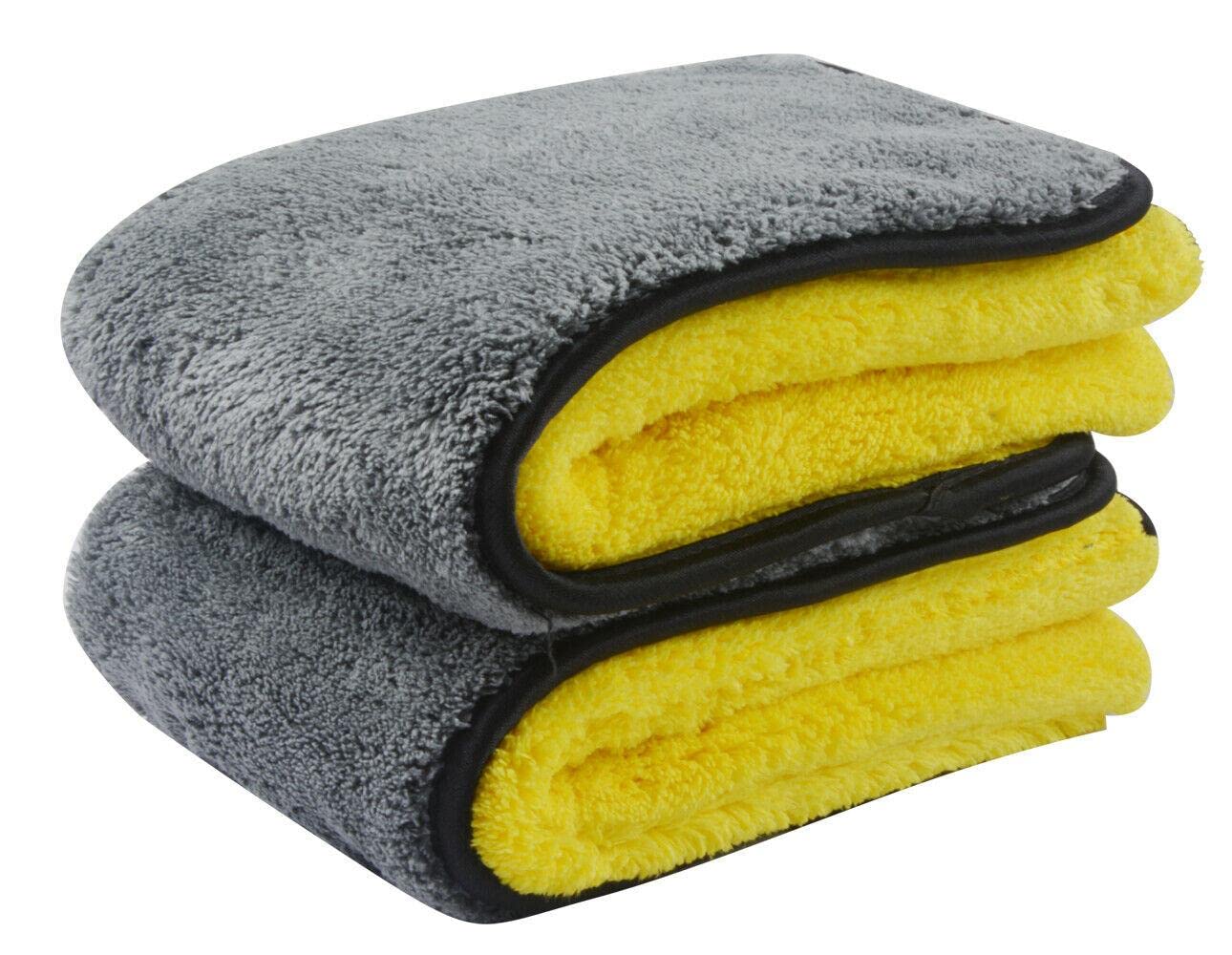 CarteRE 1000GSM Premium Microfiber Car Cleaning Towels - 16