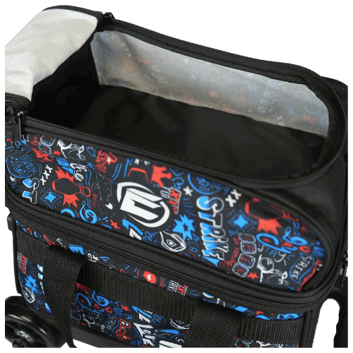 ELITE Basic Single Roller Bowling Bag for Men & Women - Durable Graffiti Design Bowling Ball Carrier - Perfect for League Play, Tournaments & Practice Sessions