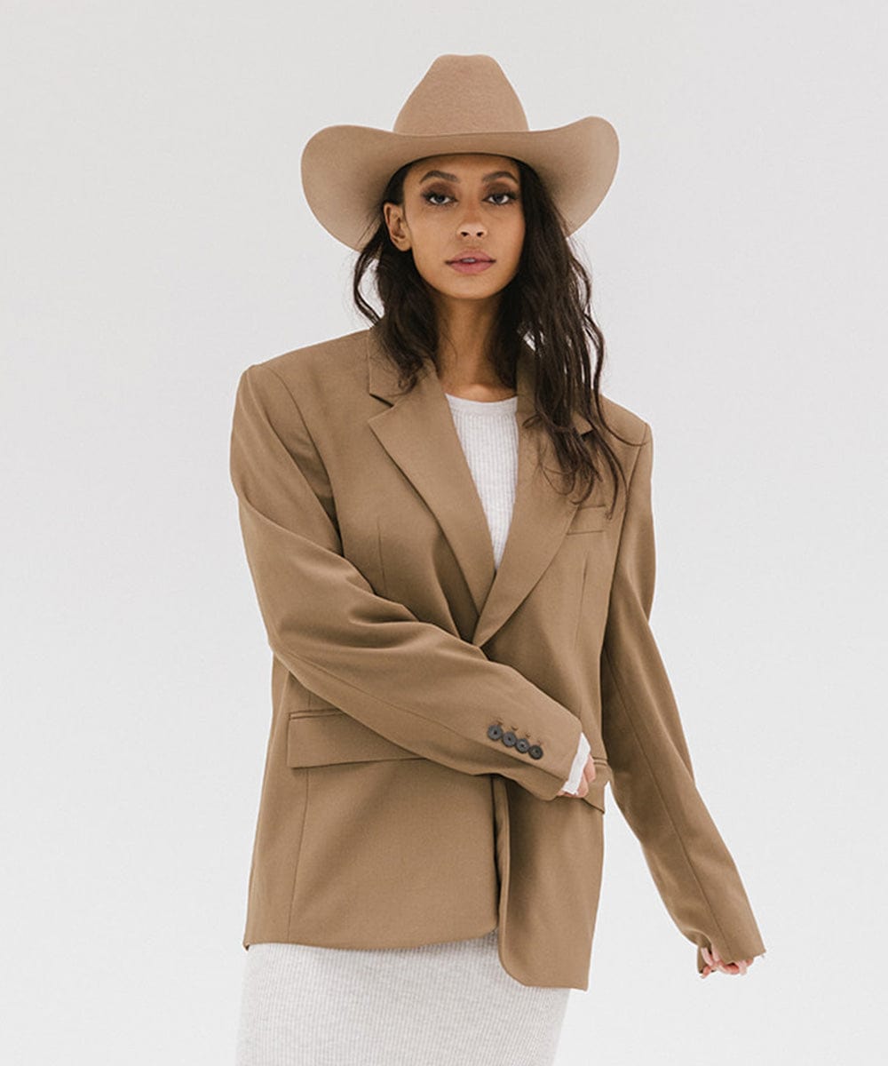 Teddy Cattleman Cowboy Hat for Men & Women - Western Style Felt Cowboy Hat with Adjustable Chin Strap - Perfect for Rodeo, Country Music Festivals & Outdoor Adventures