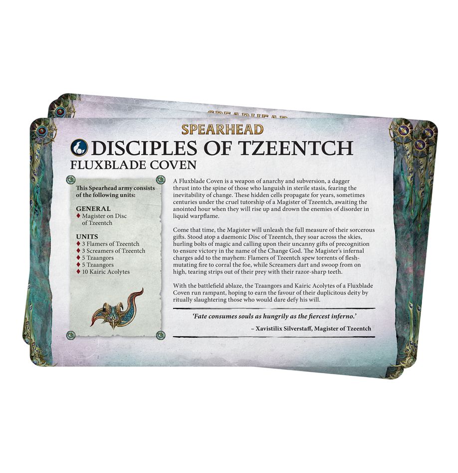 Age of Sigmar 4th Edition Disciples of Tzeentch Faction Pack - Warhammer Fantasy Battle Game Miniatures for Tabletop Wargaming & Collectors