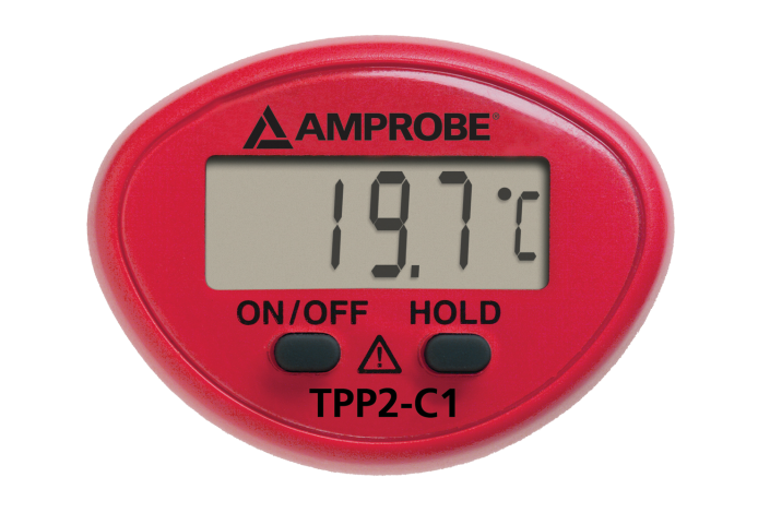 Fluke Amprobe TPP2 C1 Mini Pocket Thermometer with Surface Probe - Accurate Temperature Measurement for HVAC, Food Safety, and Industrial Use