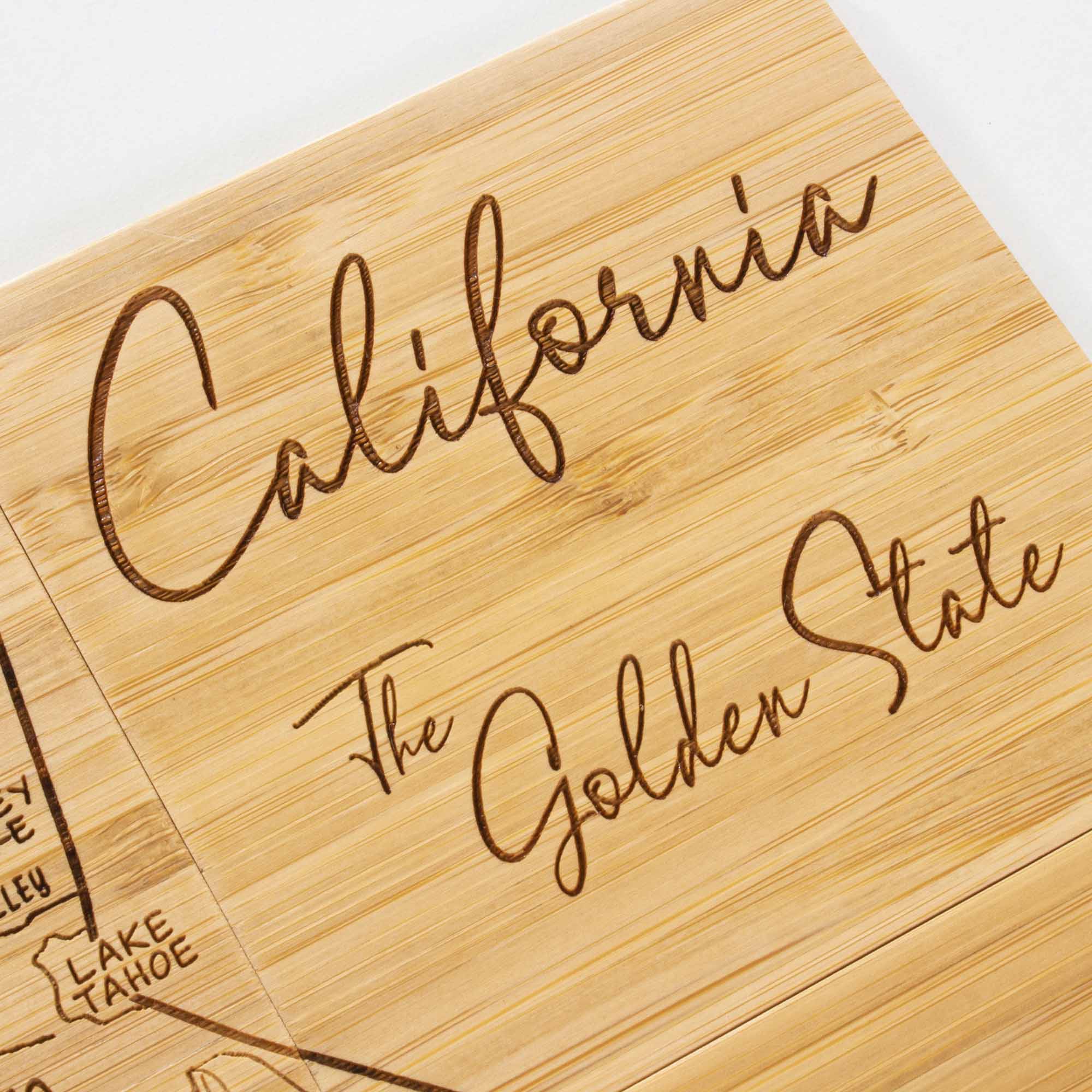 4-Piece California Puzzle Coaster Set with Storage Case - Fun & Functional Drink Coasters for Home, Office, or Gifts