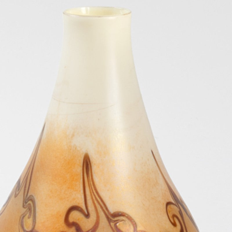 Tiffany Studios New York Favrile Glass Vase - Handcrafted Art Nouveau Vase for Home Decor, Wedding Centerpiece & Luxury Gift