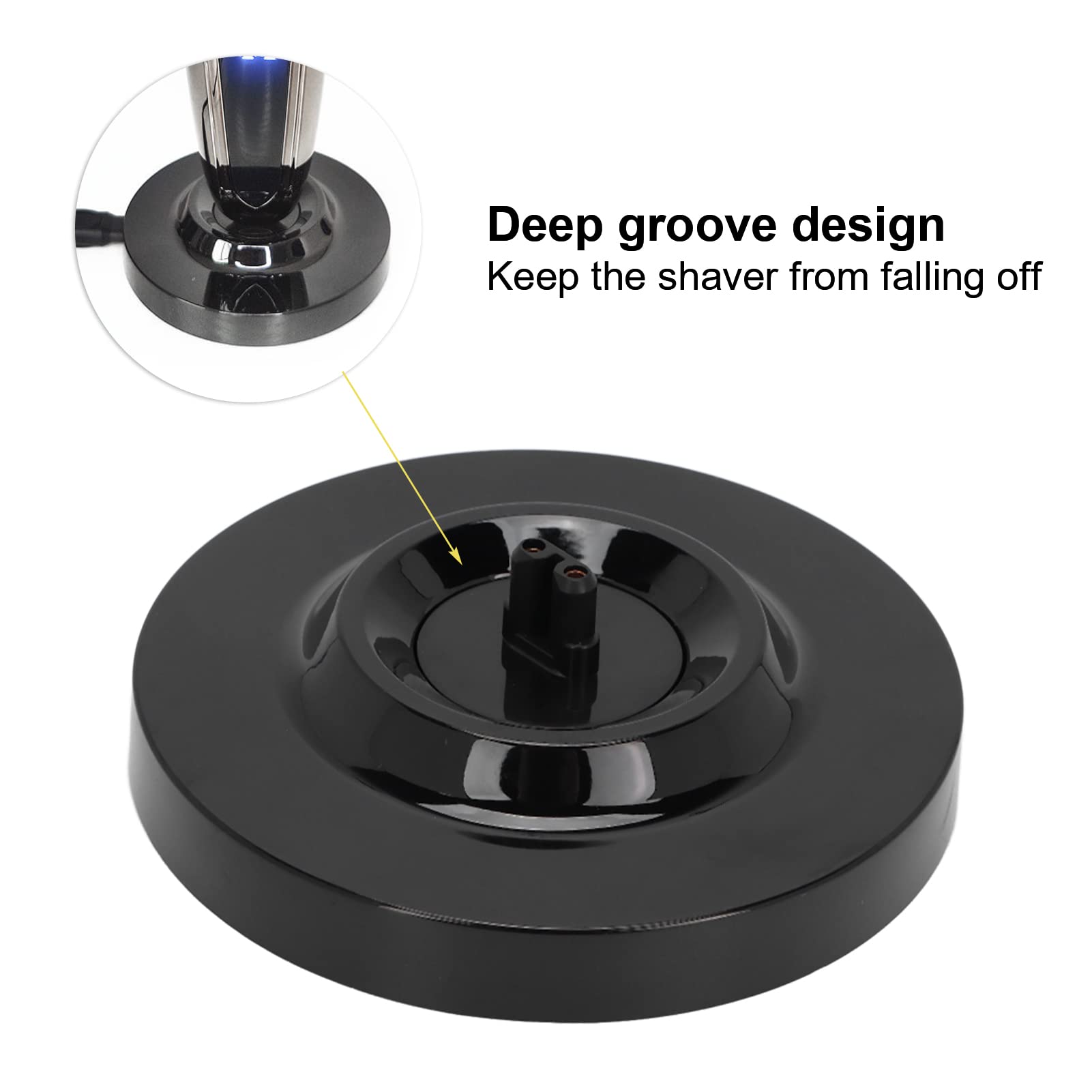 Premium Electric Shaver Charging Stand - Universal Charging Base with Anti-Slip Deep Design, ABS Material for Most Electric Razors & Hair Clippers | Perfect for Travel, Home & Bathroom Use