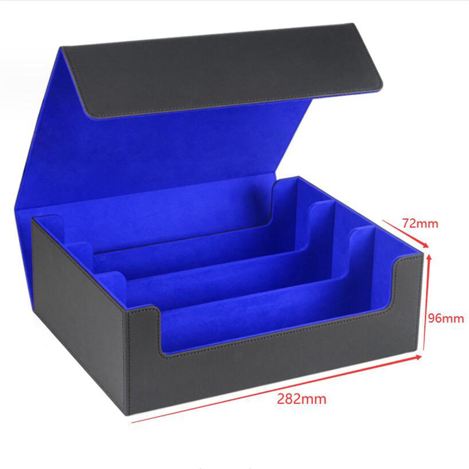 Harayaa Ultimate Sports Card Deck Organizer - Premium Black Lining Blue Storage Solution for Collectible Trading Cards | Perfect for Card Collectors, Game Nights & Trading Events