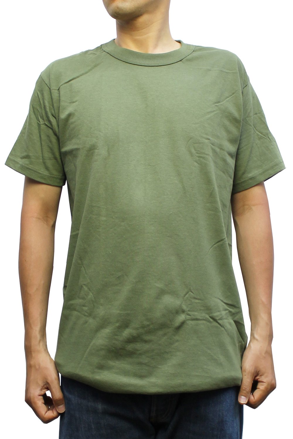 Soffe Men's 3 Pack 100% Cotton Military T-Shirts - Soft Breathable Army Green Tees for Casual Wear, Workout & Outdoor Activities