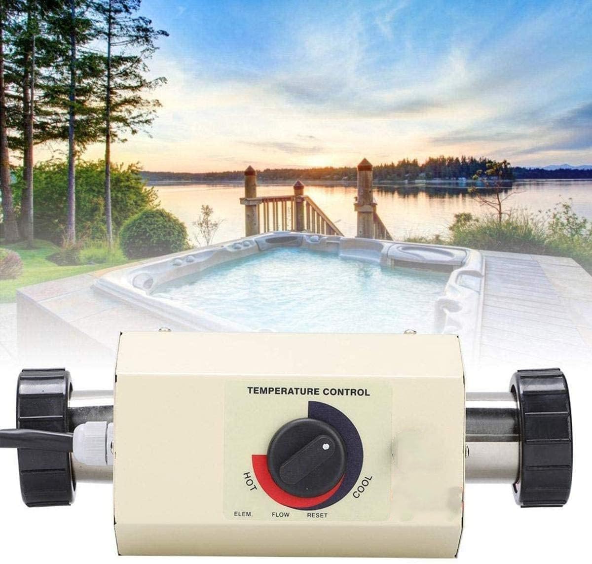 Energy Efficient Electric Swimming Pool Heat Pump for Above Ground Pools up to 2000 Gallons - 12,000 BTU/hr Max Output with Titanium Heat Exchanger - 110V~120V/60Hz - Perfect for Extending Swimming Season and Maintaining Comfortable Water Temperature
