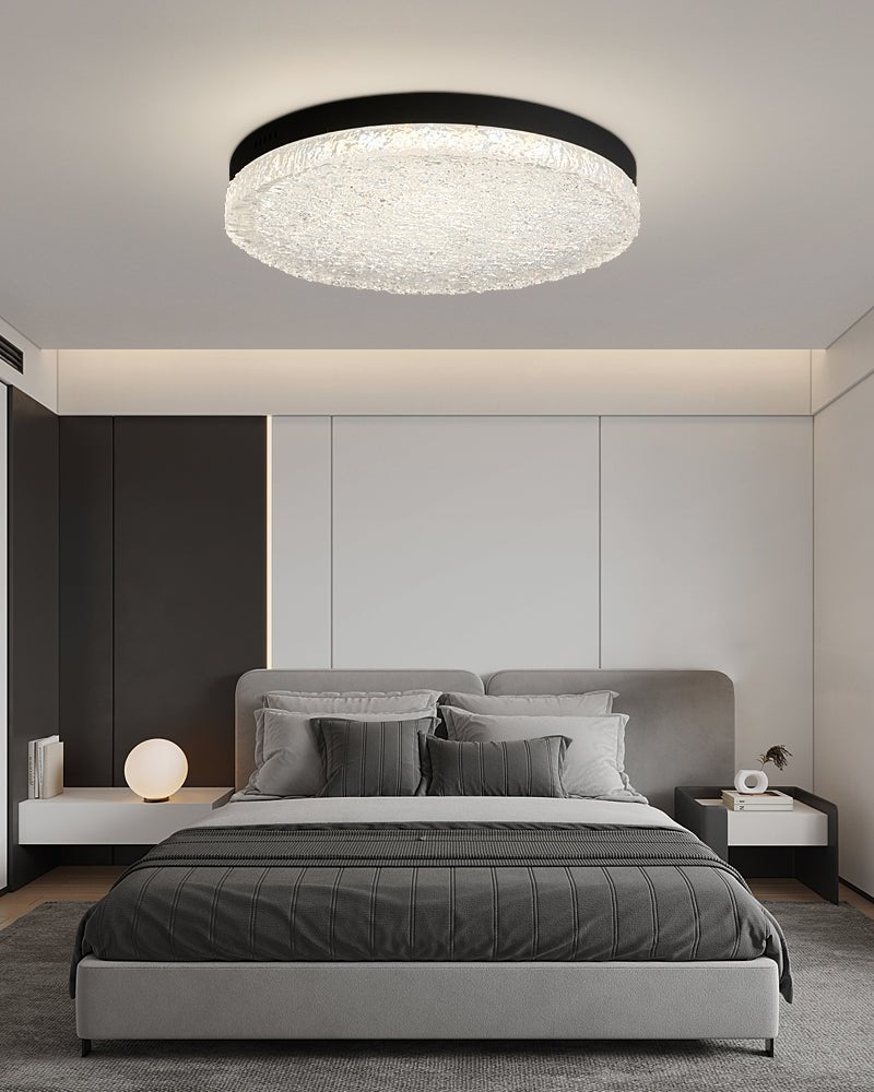Crystalia Resin Ceiling Light Fixture - Modern Crystal Chandelier for Living Room, Bedroom, Dining Room - Elegant Home Decor Lighting for Indoor Spaces
