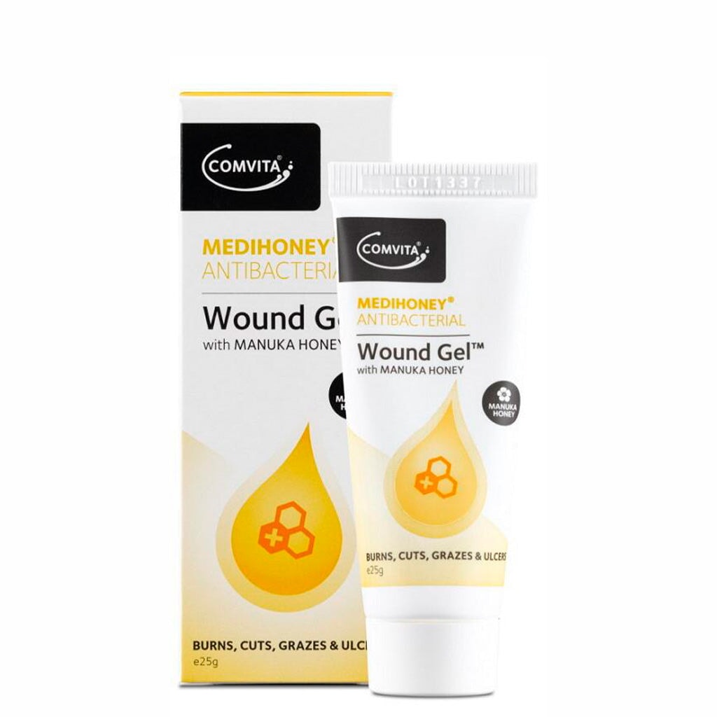 Comvita Medihoney Antibacterial Wound Gel - Natural First Aid Treatment for Cuts, Burns & Skin Irritations | Promotes Healing & Soothes Skin | Perfect for Home, Travel & Emergency Kits