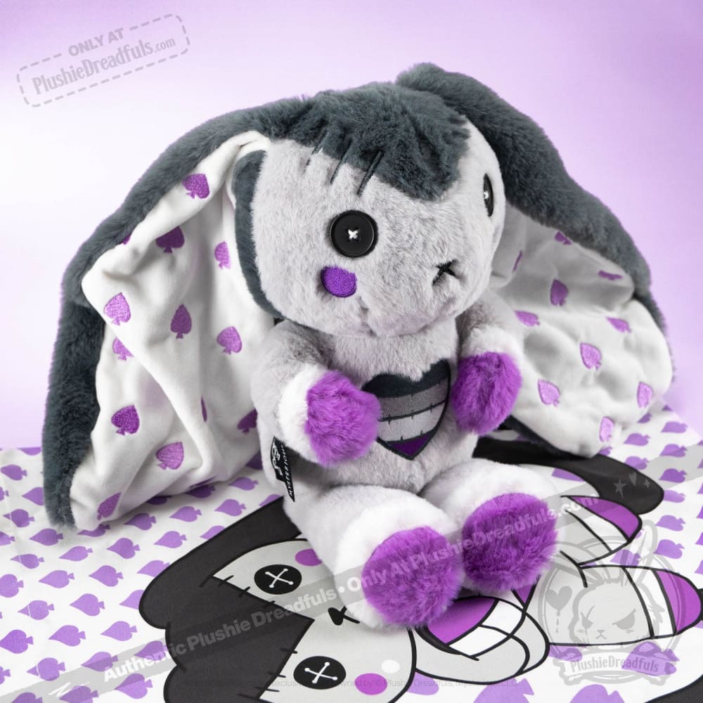 Plushie Dreadfuls ACE Rabbit Stuffed Animal - Soft Cuddly Plush Toy for Anxiety Relief, Comfort & Collectors | Perfect for Therapy, Gifts & Home Decor