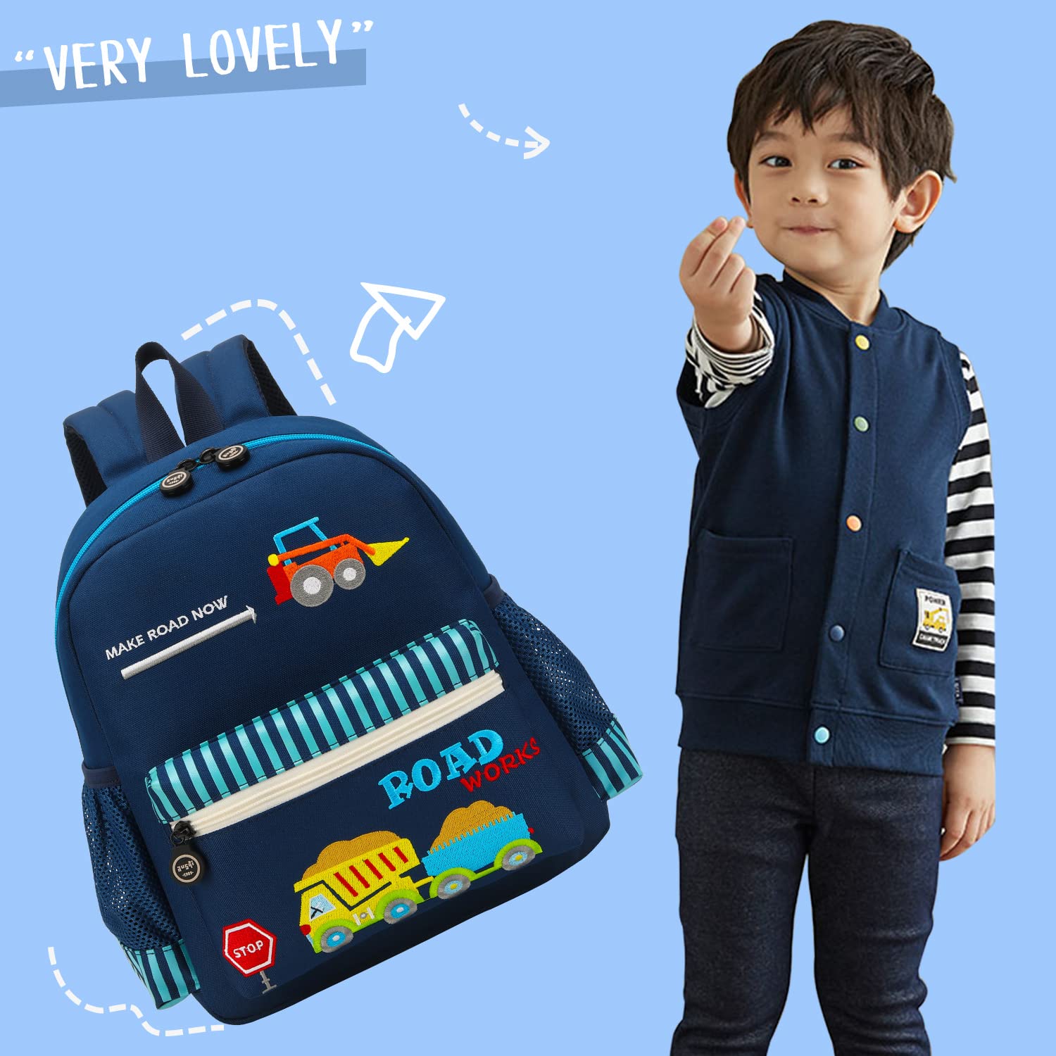Adorable 3D Zoo Little Kids Backpack for Boys & Girls - Waterproof Toddler Backpack for Preschool & Daycare - Perfect for School, Travel & Outdoor Adventures