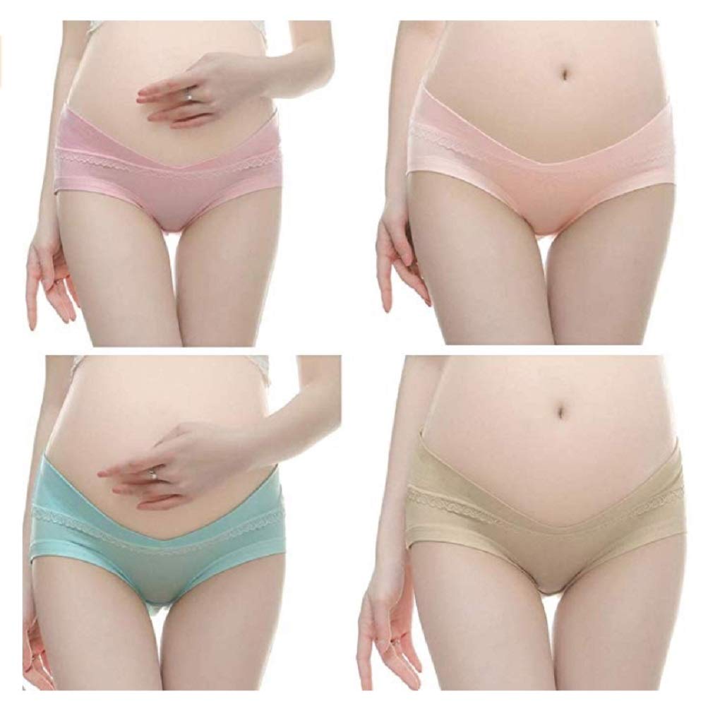 3 Pack Cotton Maternity Underwear for Pregnant Women - Soft Breathable Panties & Postpartum Briefs - Comfortable Pregnancy Lingerie for Everyday Wear, Hospital & Nursing