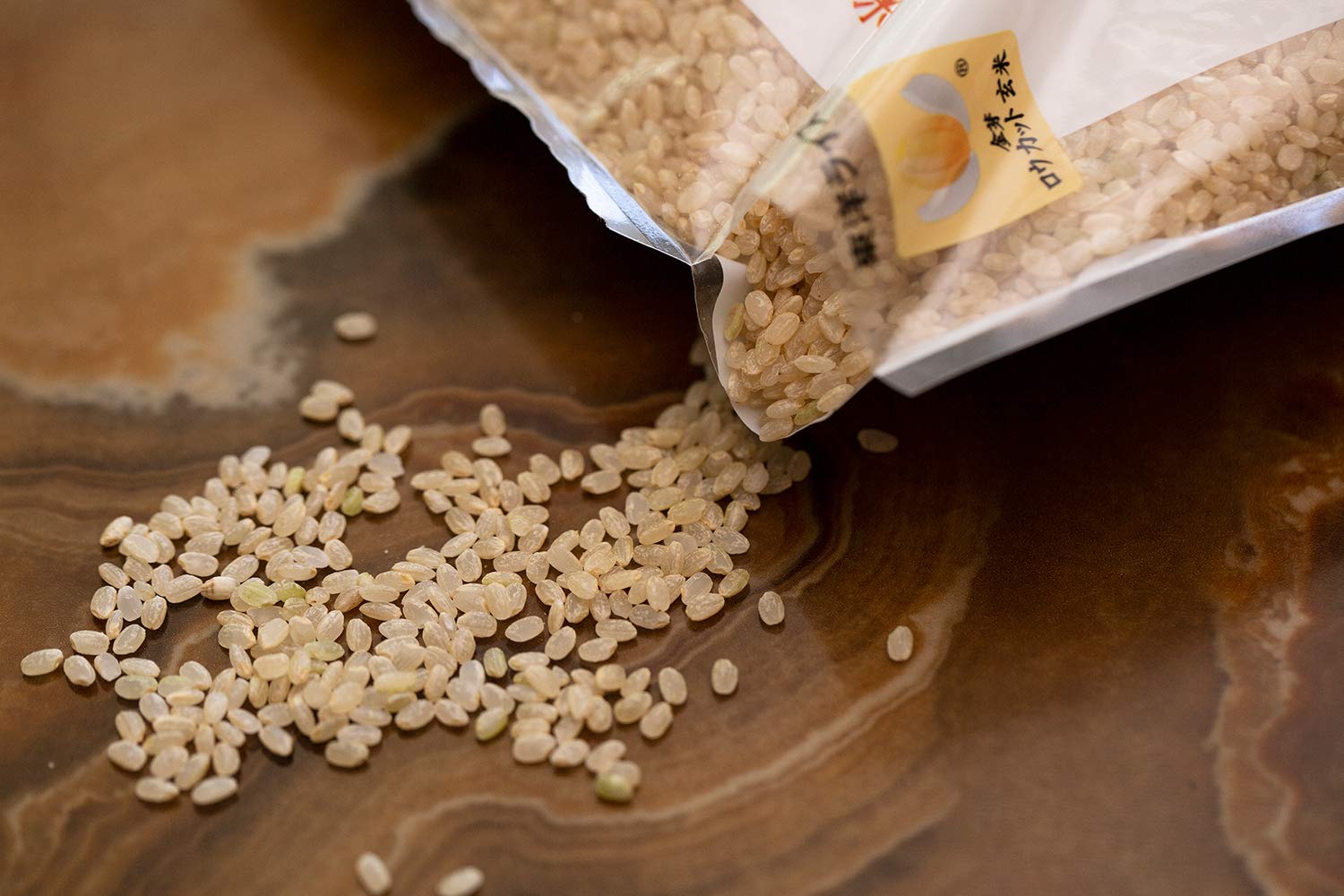 Premium Kinmemai Brown Rice from Japan - Artisanal Short Grain, No Rinse Needed, Perfect for Sushi, Onigiri & Healthy Meals (2.2 lbs) - Ideal for Home Cooking, Meal Prep & Japanese Cuisine Lovers