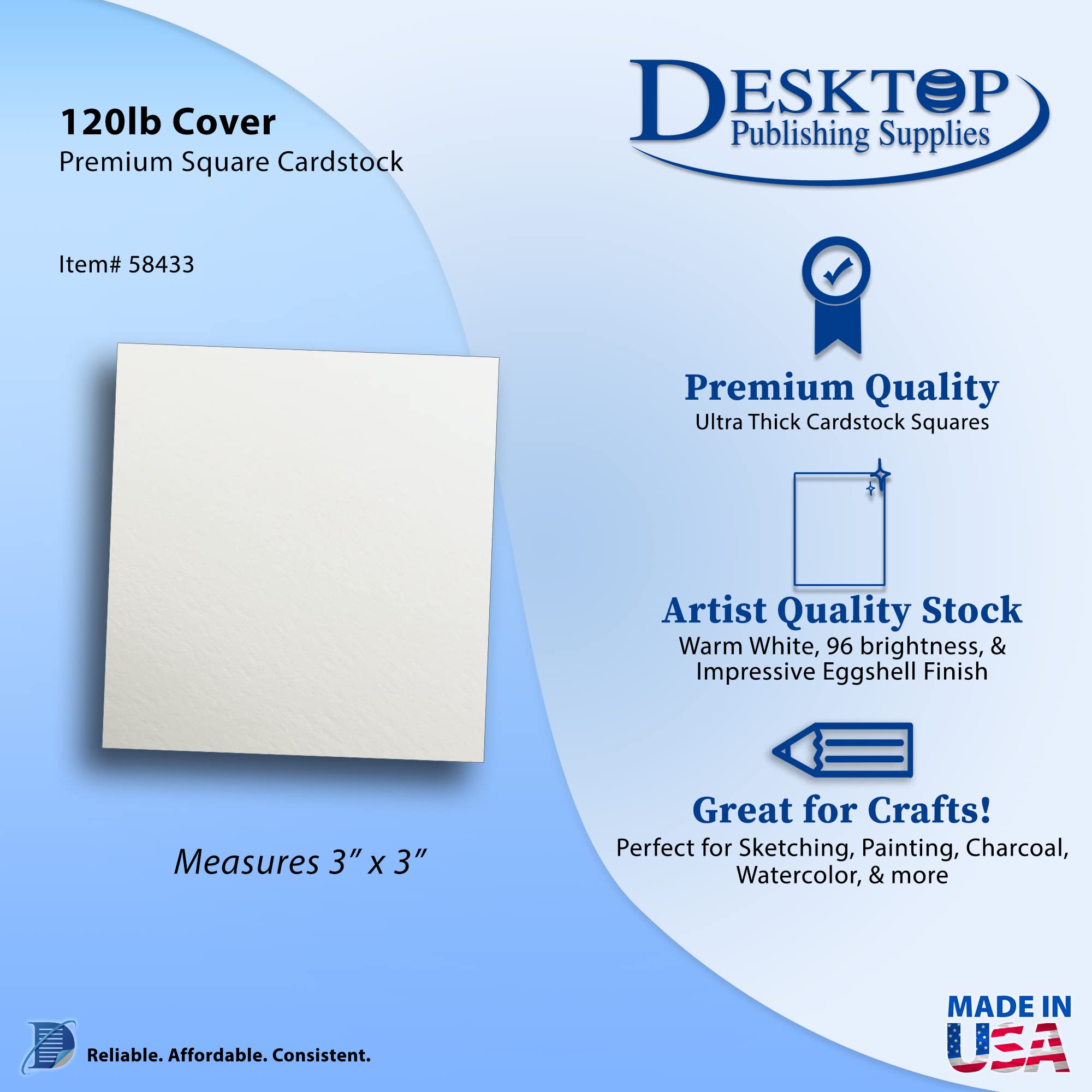 Premium White Cardstock Squares 3