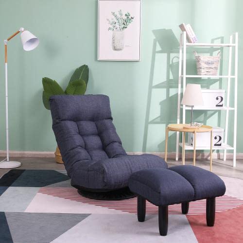 1-Seater Floor Sofa Chair - Adjustable Reclining Single Leisure Lazy Sofa for Living Room, Bedroom & Small Spaces - Perfect for Relaxing, Reading & Watching TV