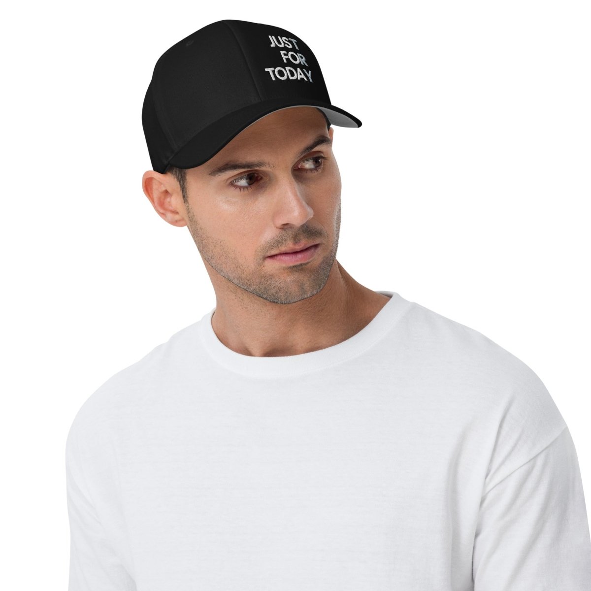 Just For Today Embroidered Structured Twill Cap - Adjustable Dad Hat for Men & Women - Perfect for Outdoor Activities, Sports & Casual Wear