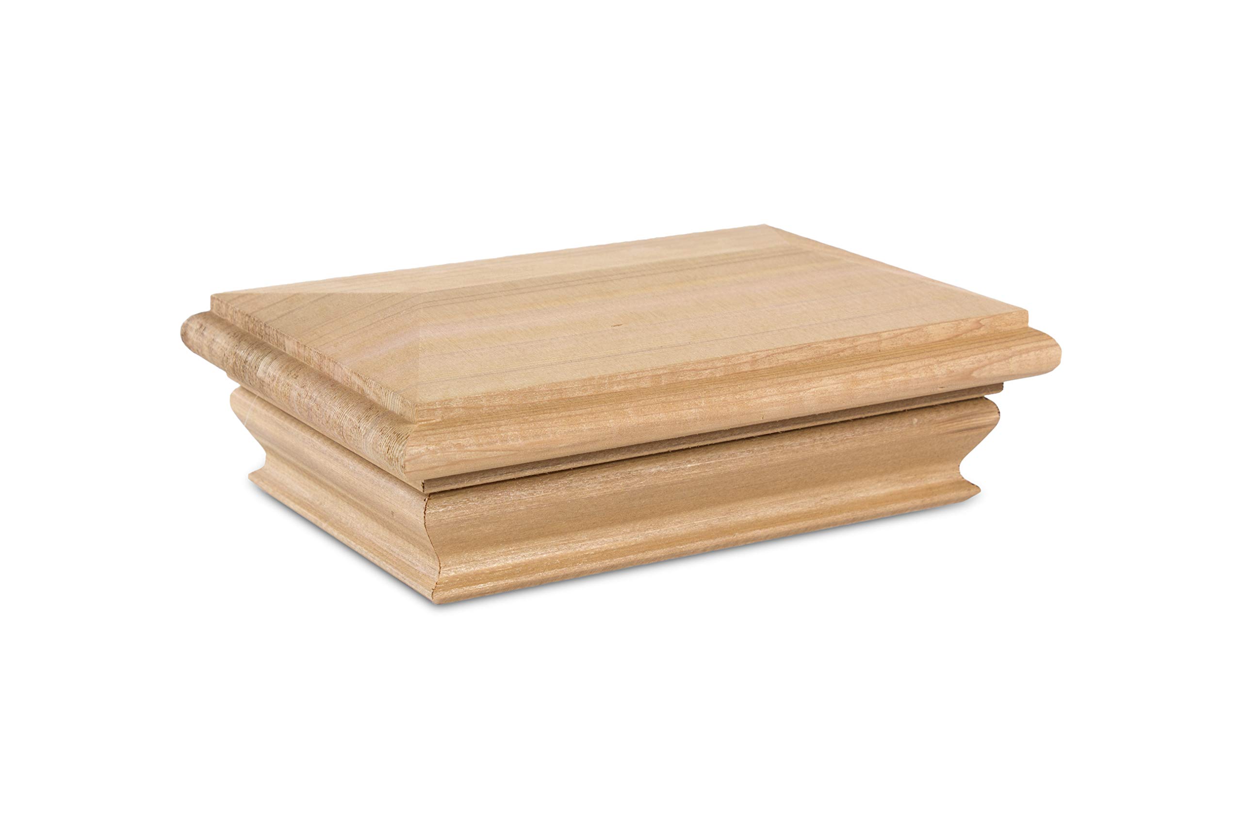 Premium Cedar Woodway Pyramid Post Cap - Fits 3.5