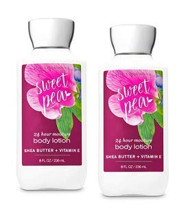 Bath and Body Works Sweet Pea Body Lotion 2-Pack (8 Oz Each) - Ultra Hydrating & Smooth Formula for Dry Skin | Perfect for Daily Moisturizing, Gift Sets & Travel