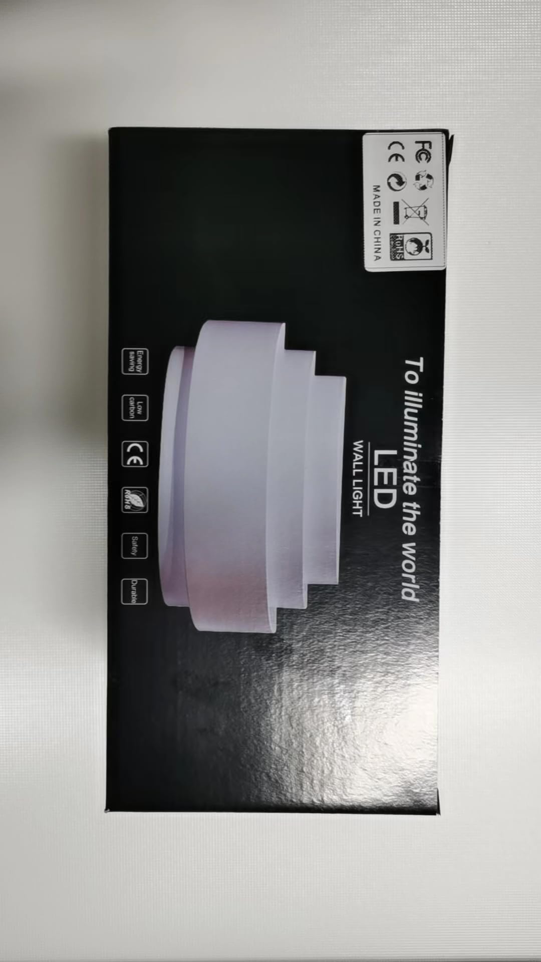 Glighone LED Wall Lights Indoor - Modern Up Down Wall Sconce Lighting with Bulbs Included | Uplighter & Downlighter for Living Room, Bedroom, Corridor, Hallway | Cool White Finish | Energy-Efficient Home & Office Decoration Lighting