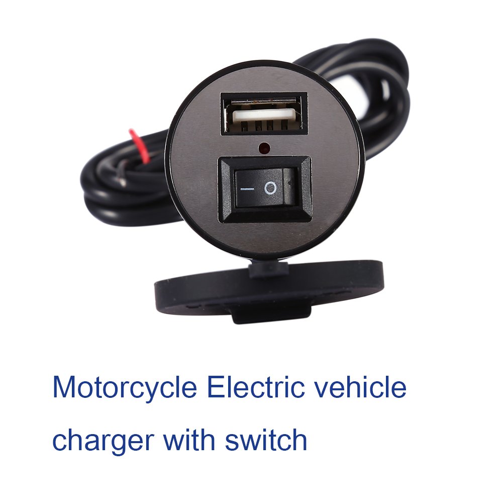 Waterproof 12V Motorcycle USB Charger - Power Socket for Phones on Rides