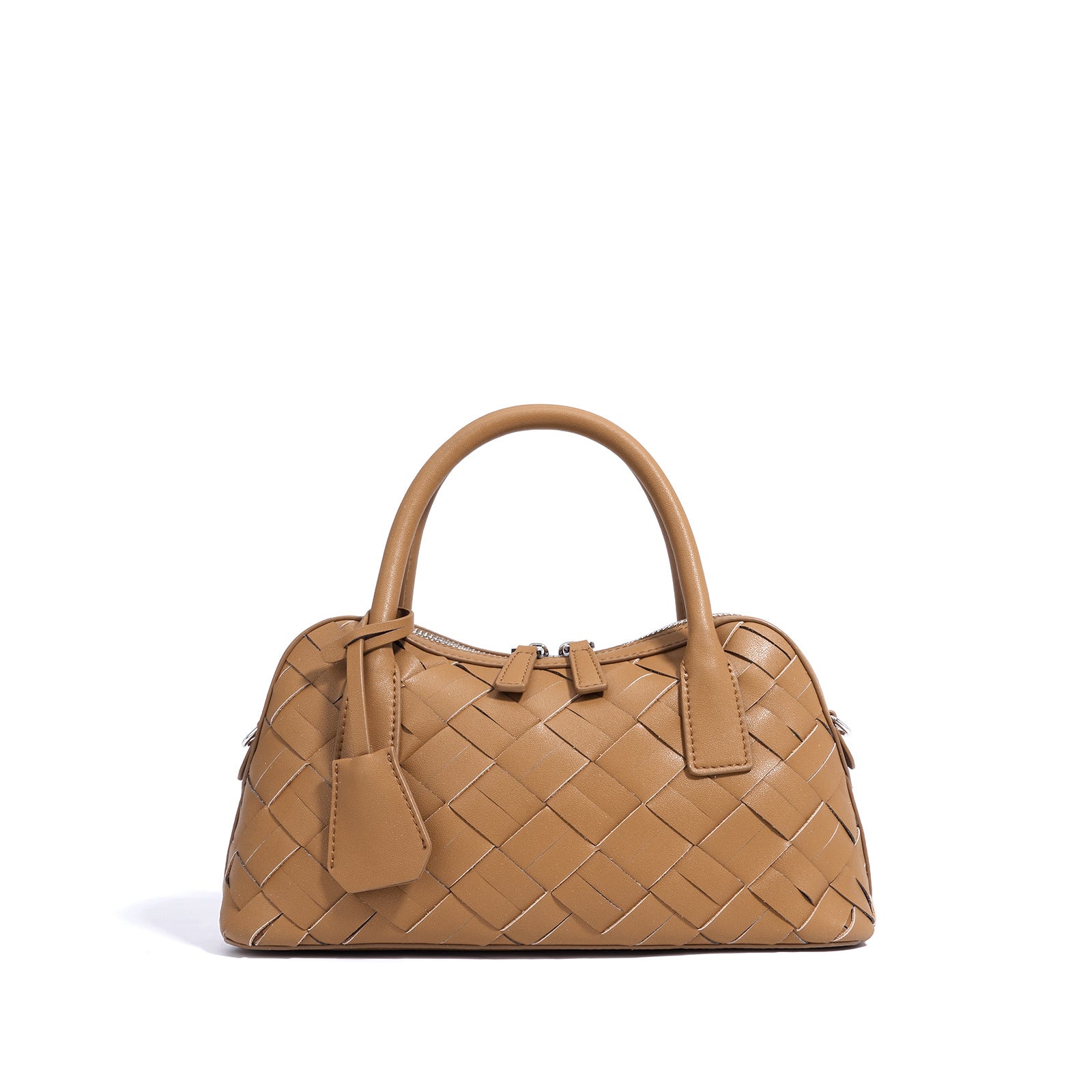 Stylish Woven Convertible Leather Handbag for Women - Crossbody, Shoulder & Tote Bag - Perfect for Work, Travel & Everyday Use