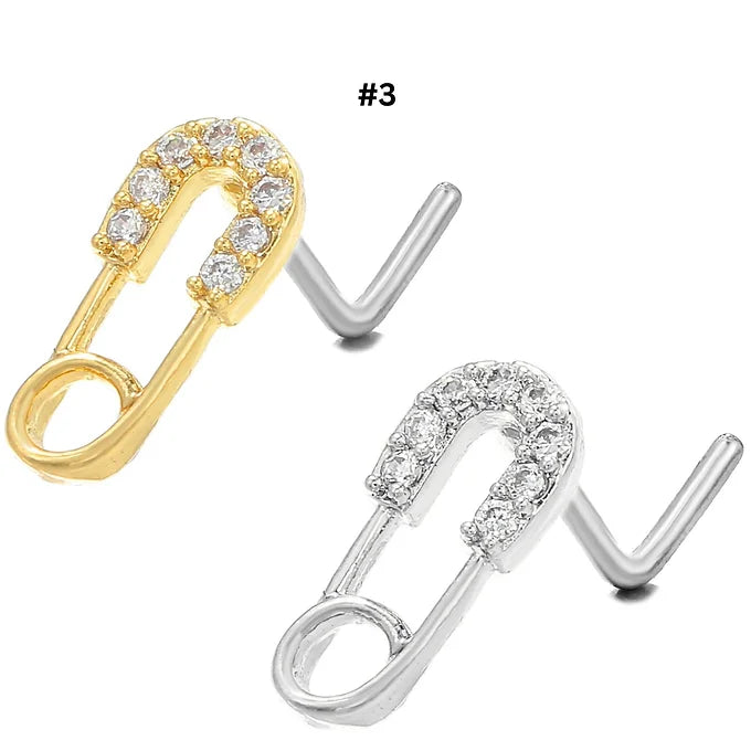 20G Surgical Steel Small Nose Ring & L Bend Nose Stud - Hypoallergenic Body Jewelry for Sensitive Skin | Perfect for Everyday Wear, Parties & Professional Settings (BD317)