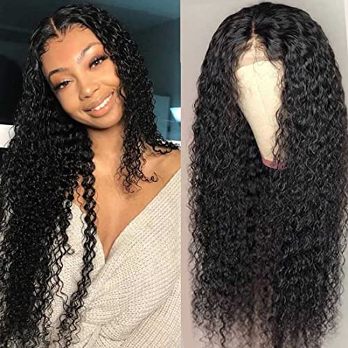 Beauty Forever 13x4 Lace Front Human Hair Wigs - 24 Inch Malaysian Curly Virgin Hair Wig for Women, 180% Density, Unprocessed, Pre-Plucked with Baby Hair | Natural Look for Daily Wear, Parties & Special Occasions